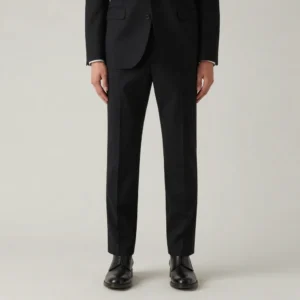 Tailored Straight-Leg Suit Pants